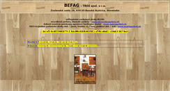Desktop Screenshot of befag.sk