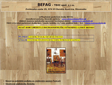 Tablet Screenshot of befag.sk